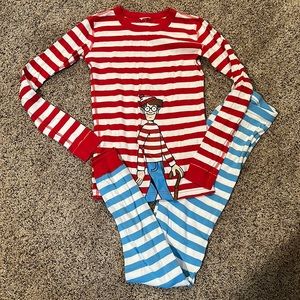 Hanna Andersson Size 160 (14) Where’s Waldo Long John Pjs